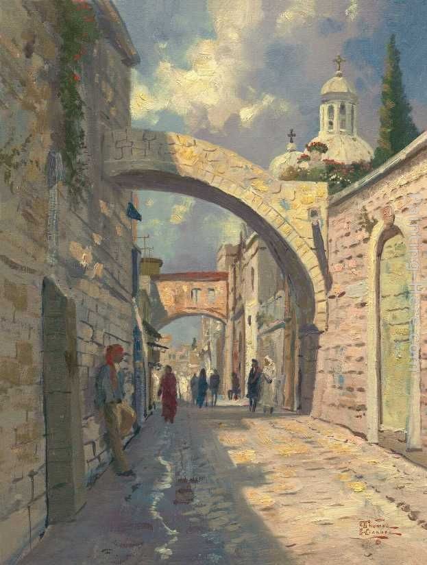 Thomas Kinkade Via Dolorosa